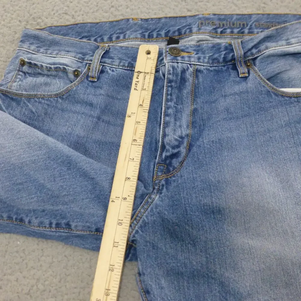 Gap Jeans Mens 36x30 Standard Straight Medium Wash Fade Denim Blue